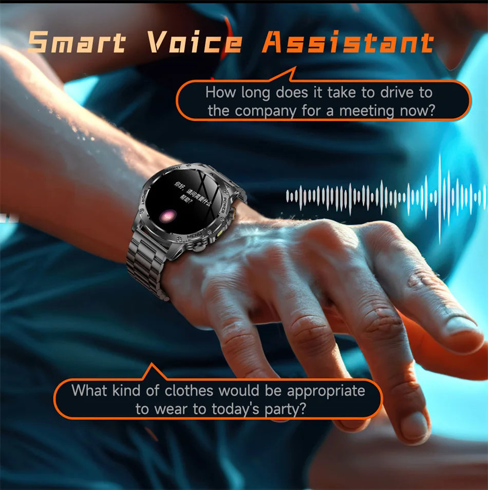 T-Rex 3 Military Grade 1000mAh Battery Smart Watch IP68 Waterproof GPS Bluetooth call AMOLED HD Men Sports 2025 New Smartwatch