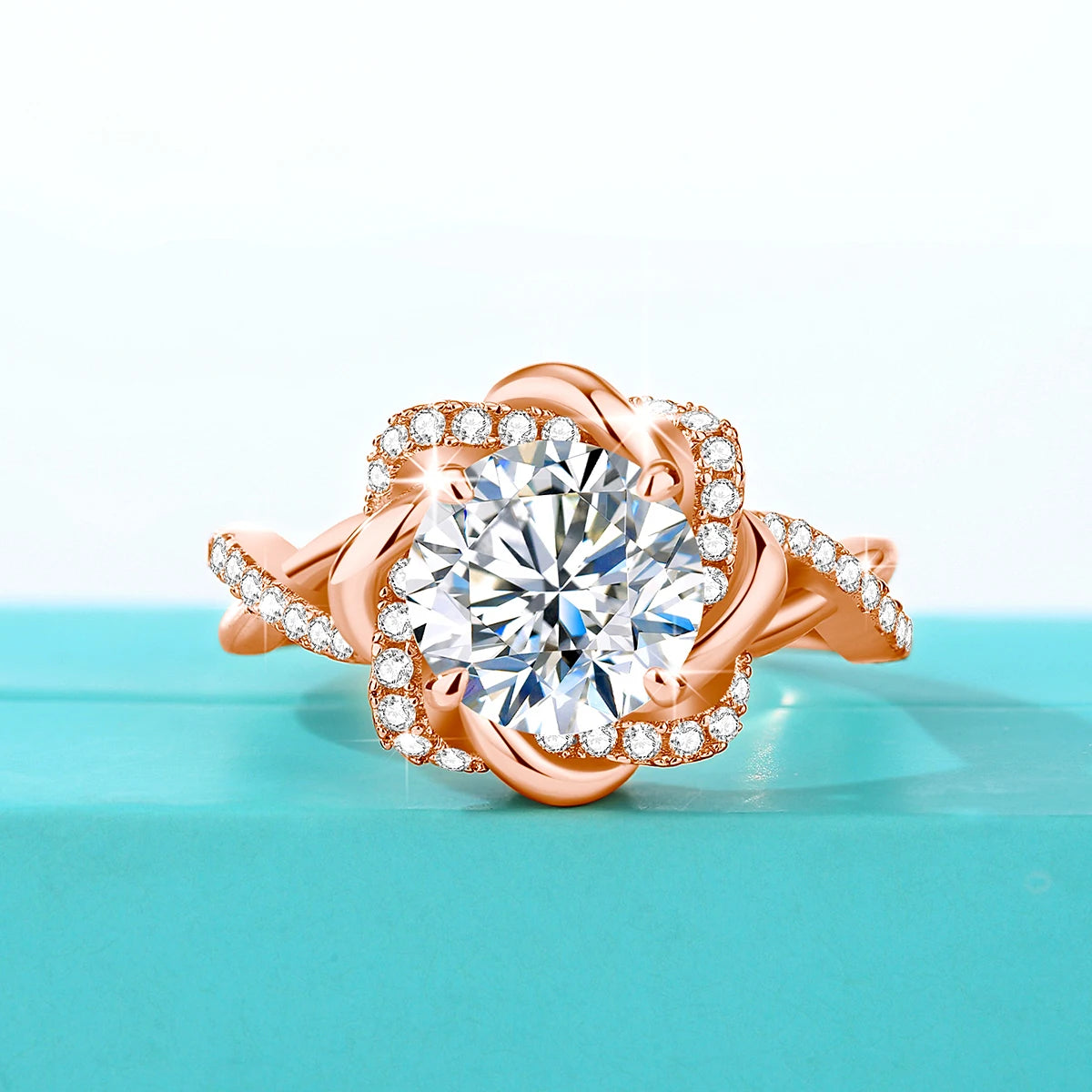 Redwood Brand Star Of David Ring With 3ct Moissanite Stone 100% Silver 925 Luxury Design Jewelry For Women With Certificate Sale