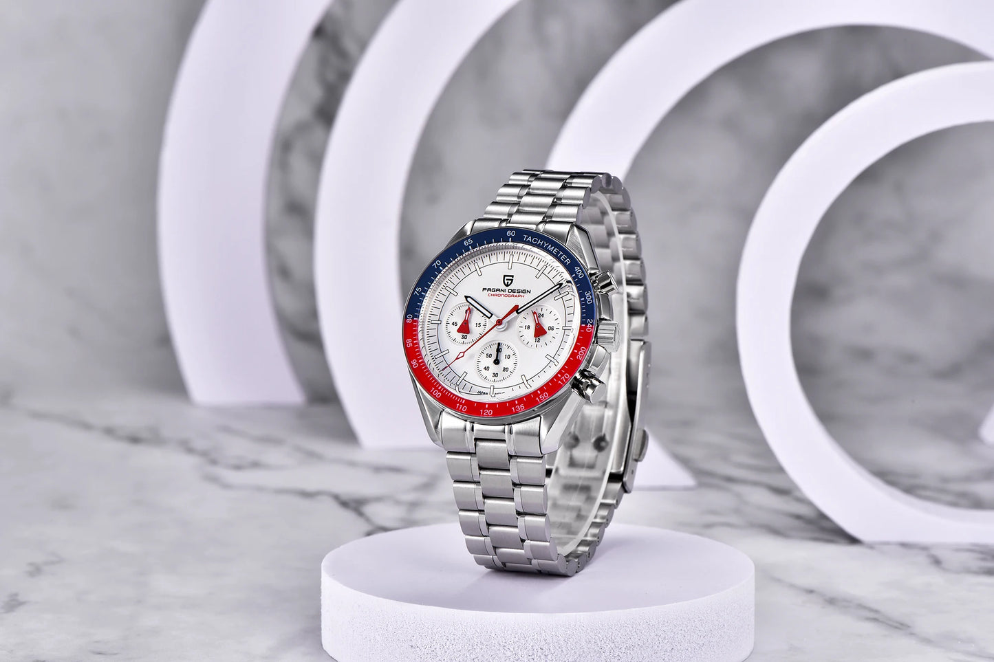 PAGANI DESIGN 2025 New 1701 Mens Watches Luxury Sapphire Bezel Moon Quartz Watch For Men Sport Chronograph Waterproof Wristwatch