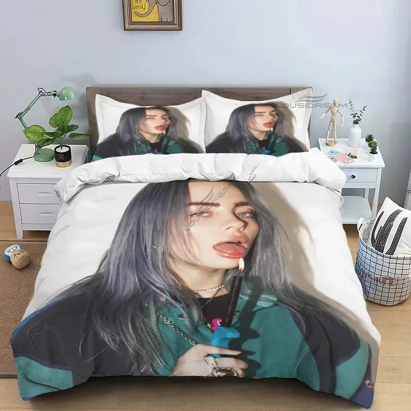 Popular Star B-E Singer Bedding Set Duvet Cover Bed Set Quilt Cover Pillowcase Comforter king Queen Size Boys Adult Bedding Set
