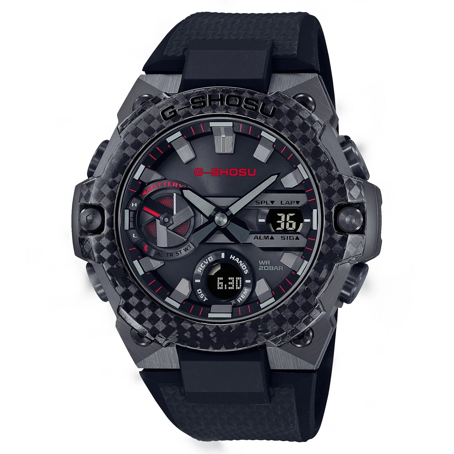 Sports Unisex Electronic Digital Watch Full Function World Time Automatic Hand Lifting etc GST Large Dial B400 Series