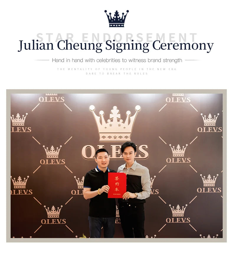 Montre femme OLEVS 6608, automatique, mécanique, étanche, en acier inoxydable, avec calendrier squelette.