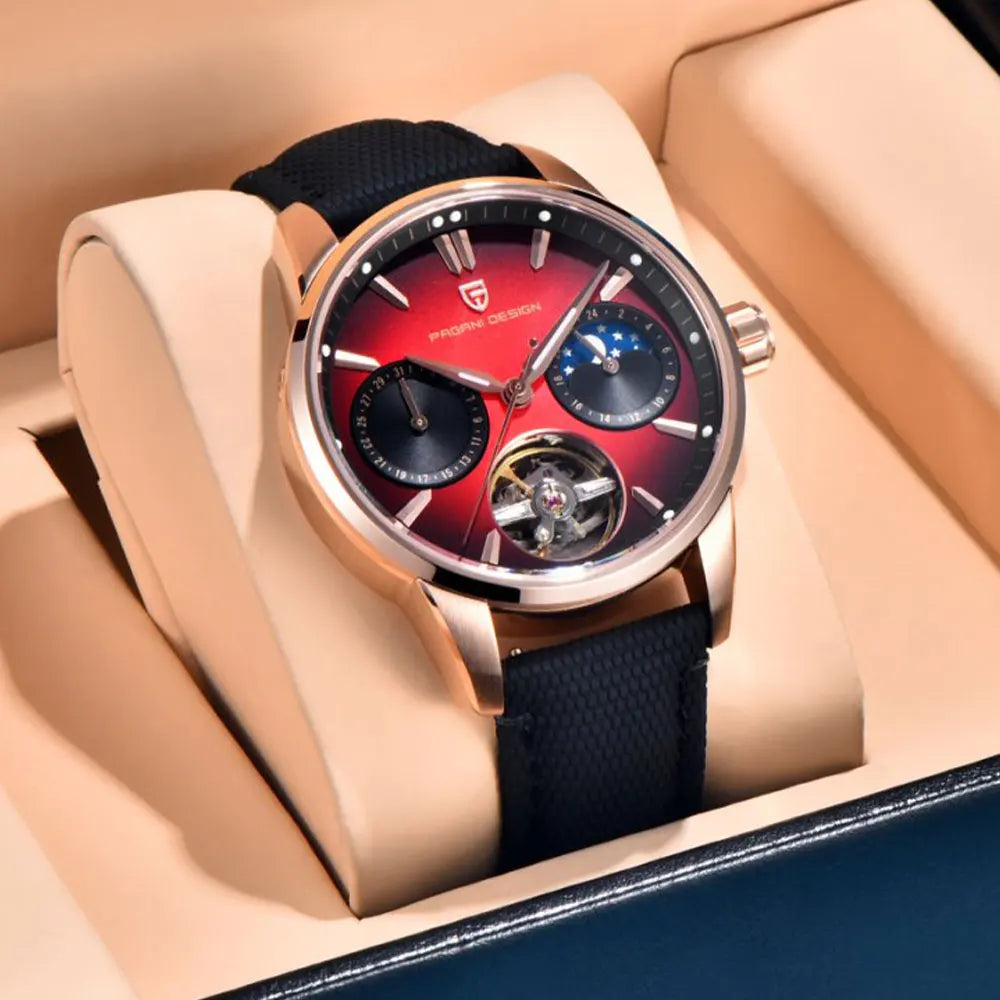 PAGANI DESIGN Tourbillon Men Wristwatch Top Brand 41mm Mechanical Watches Sapphire 100M Waterproof YS021 Gift Watch for Men 2025