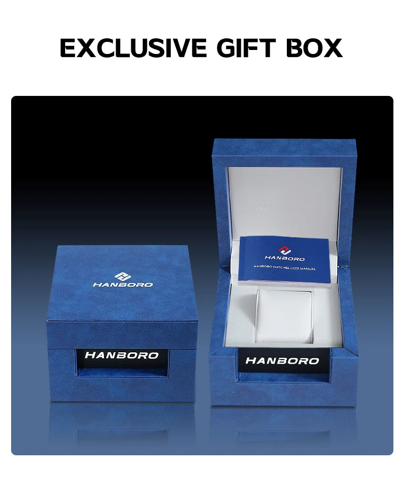 HANBORO Zhuma Mountain Peak Series Men's Fully Automatic Mechanical Watch Hollow Personalized Watch