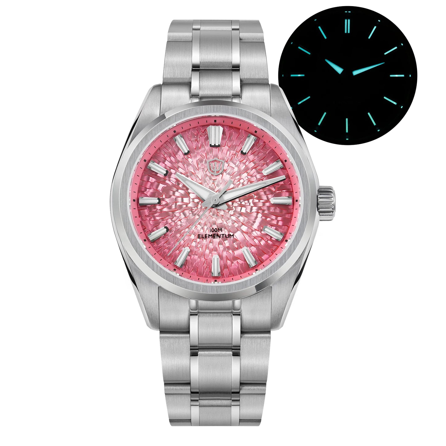 Crack-Dial Watchdives WD0003C 38mm Men Watch VH31 Sweep Seconds Quartz Movement Sapphire ice Luminous 10Bar Waterproof Watches