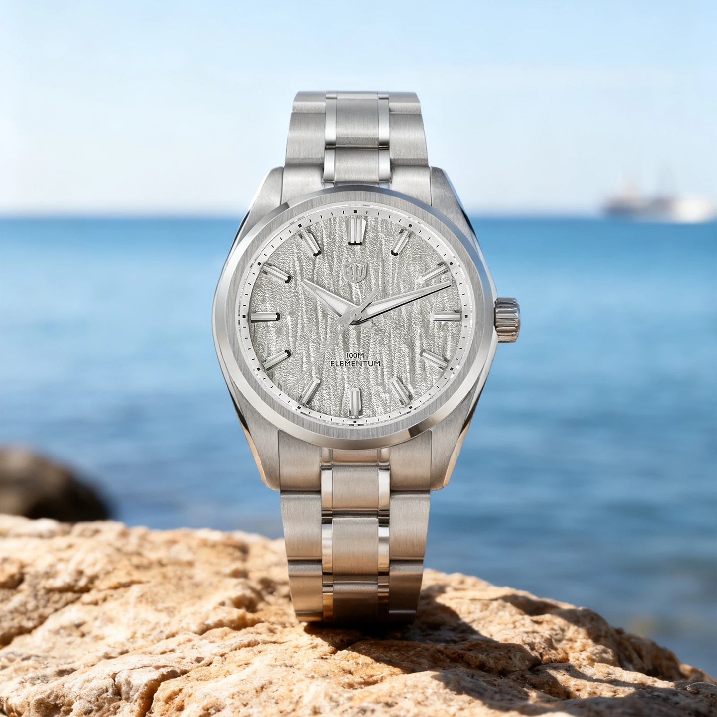 Watchdives WD0003C 38mm Men Watch VH31 Sweep Seconds Quartz Movement Sapphire ice Crack Dial Luminous 10Bar Waterproof Watches