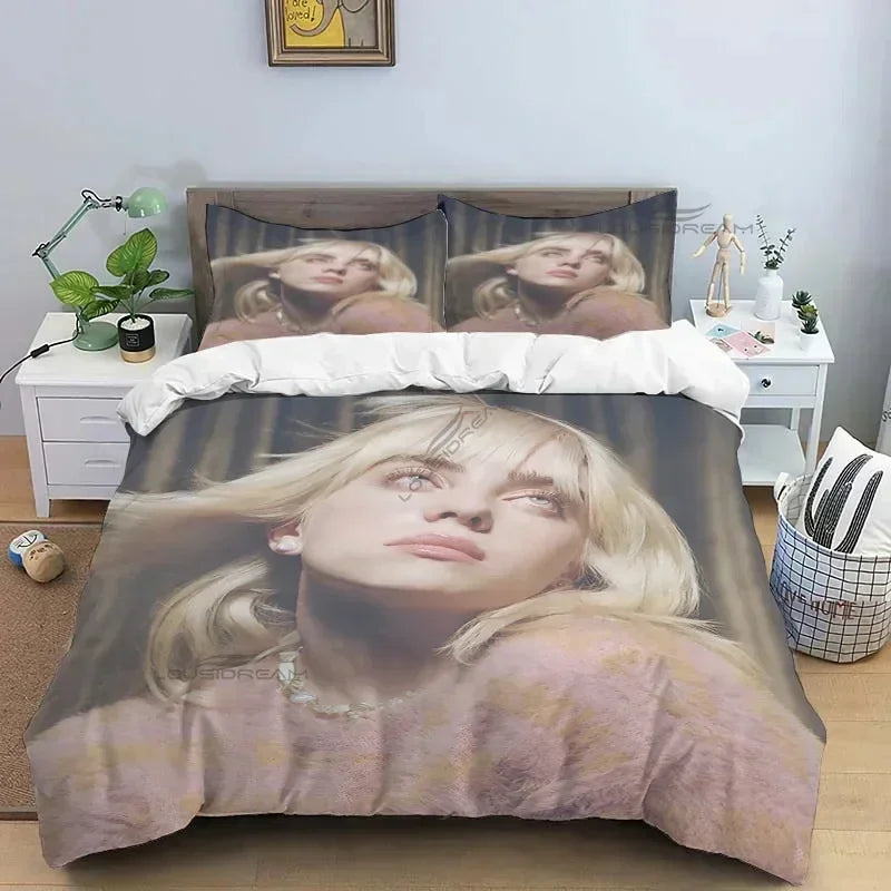 Popular Star B-E Singer Bedding Set Duvet Cover Bed Set Quilt Cover Pillowcase Comforter king Queen Size Boys Adult Bedding Set