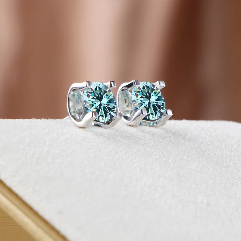 JoyceJelly 3ct D Clolor Real Moissanite Jewelry Sets Women's Sterling Silver 925 Earrings Necklace For Women Bridal Set Gifts