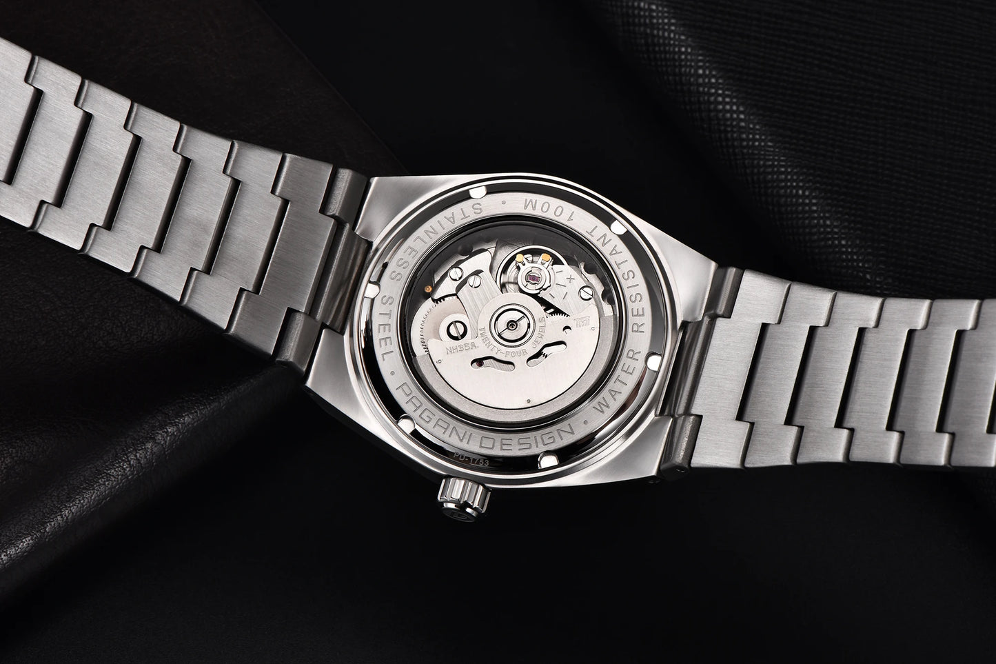 Pagani Design 2024 New 40MM Men's Automatic Mechanical Watch Nh35 Luminous C3 Sapphire Stainless Steel Waterproof 10Bar Reloj Ho