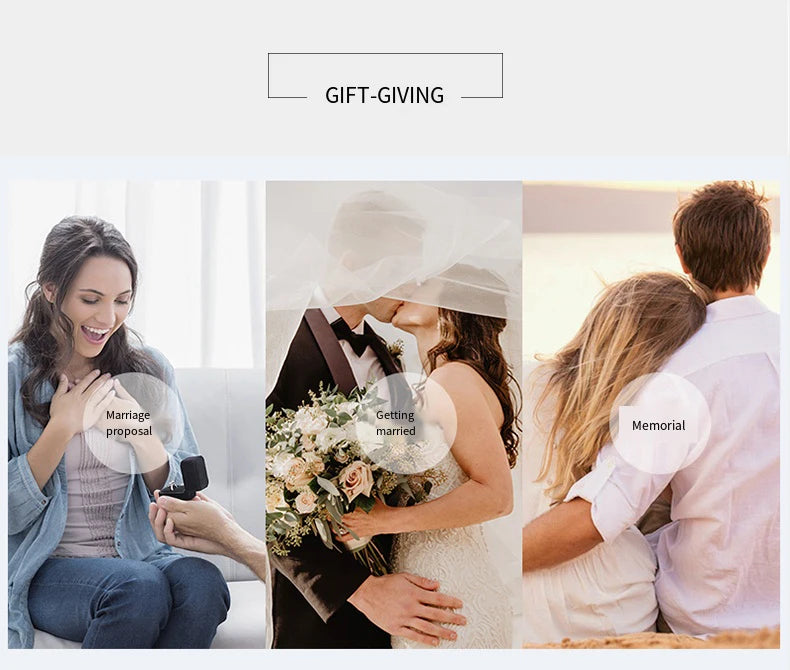 WSHUO 2.5ct S925 Sterling Silver Ring Oval Cut D Grade Moissanite 18K Gold Women's Engagement Ring Stackable Style GRA Certified