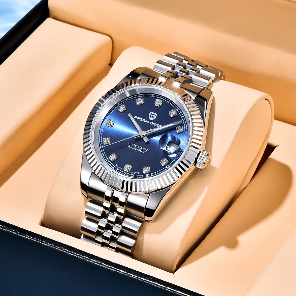 2025 New PAGANI DESIGN PD-1645 V3 Men's Mechanical Watches Business Sapphire Glass Automatic 42MM Stainless Steel Watch for Men