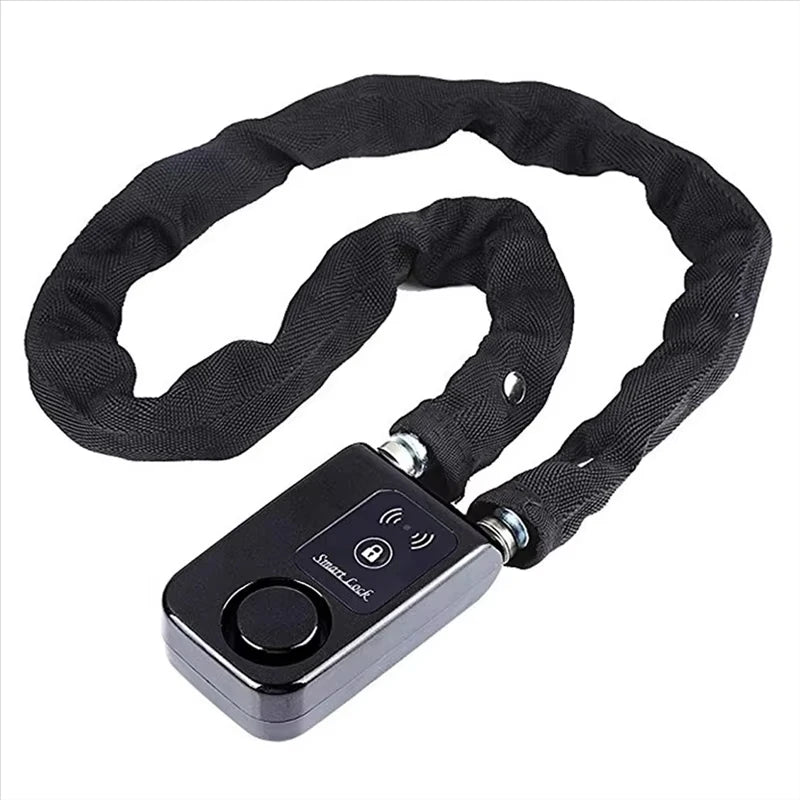 Bluetooth Smart Chain Lock Keyless Lock For Bike/Motorcycle Gate/Door With Anti Theft Alarm 110Db Phone APP Contro