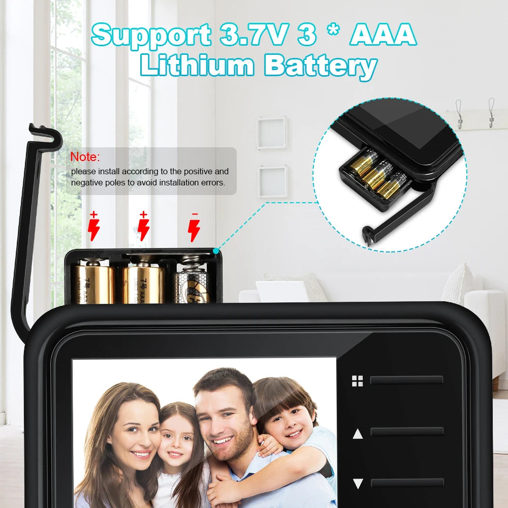 2.4Inch LCD Door Peephole Camera IR Night Vision Video Eye Door Bell Visual Doorbell Security Protection Camera
