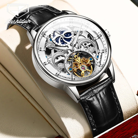 JSDUN Best Selling Original Waterproof Wrist Watch for Men Multifunction Luxury Business Fashion Mechanical Automatic Man Watch