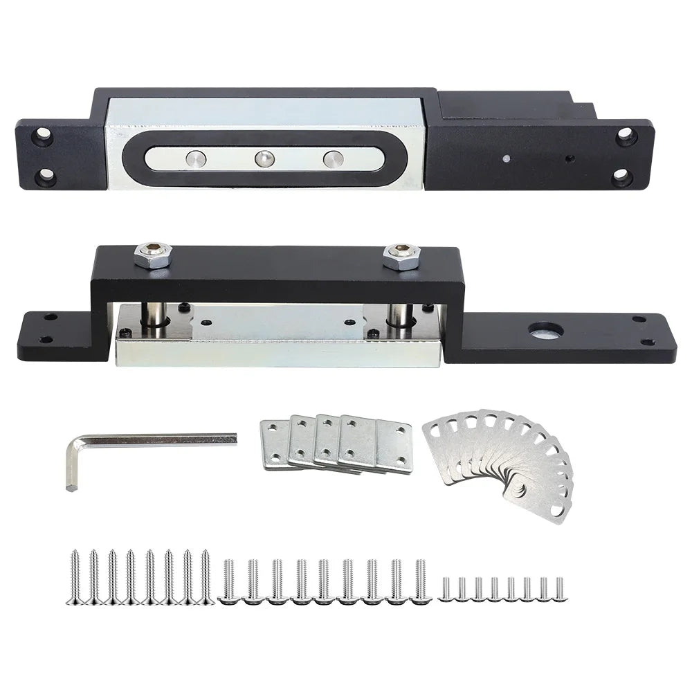 12/24V Magnetic Shear Lock 1200Kg Smart Electric Lock Door Access Control System NO NC COM Door Contact Signal Output Time Delay