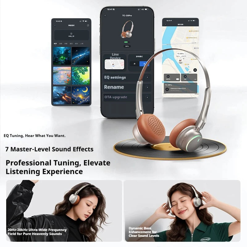 High-Quality Wireless Bluetooth-compatible Headphones, Smart Noise Cancelling, Universal Music Earbuds, V6.0 Headset Earphones