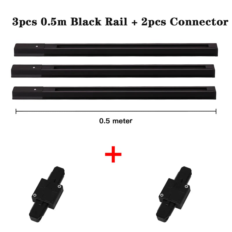 Full Set Led Track Light Fixture Rail 110-220V COB Ceiling Track Lamp 20/40W Spot Lighting For Clothing Shop Living Room Home