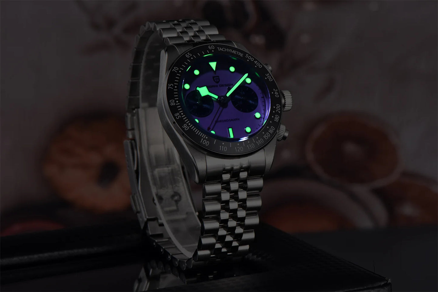 2025 New PAGANI DESIGN BB Flamingo Chronograph Luxury Sports Quartz Watch Men Sapphire mirror 100M Waterproof Fashion Wristwatch