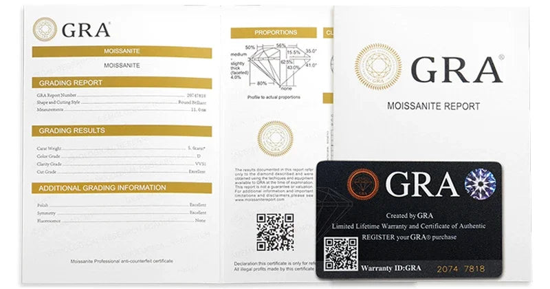 Smyoue 5 Stones 3.5mm 0.2CT Moissanite Rings for Women Half Enternity Lab Diamond Band S925 Sterling Silver Plated 18K Gold GRA