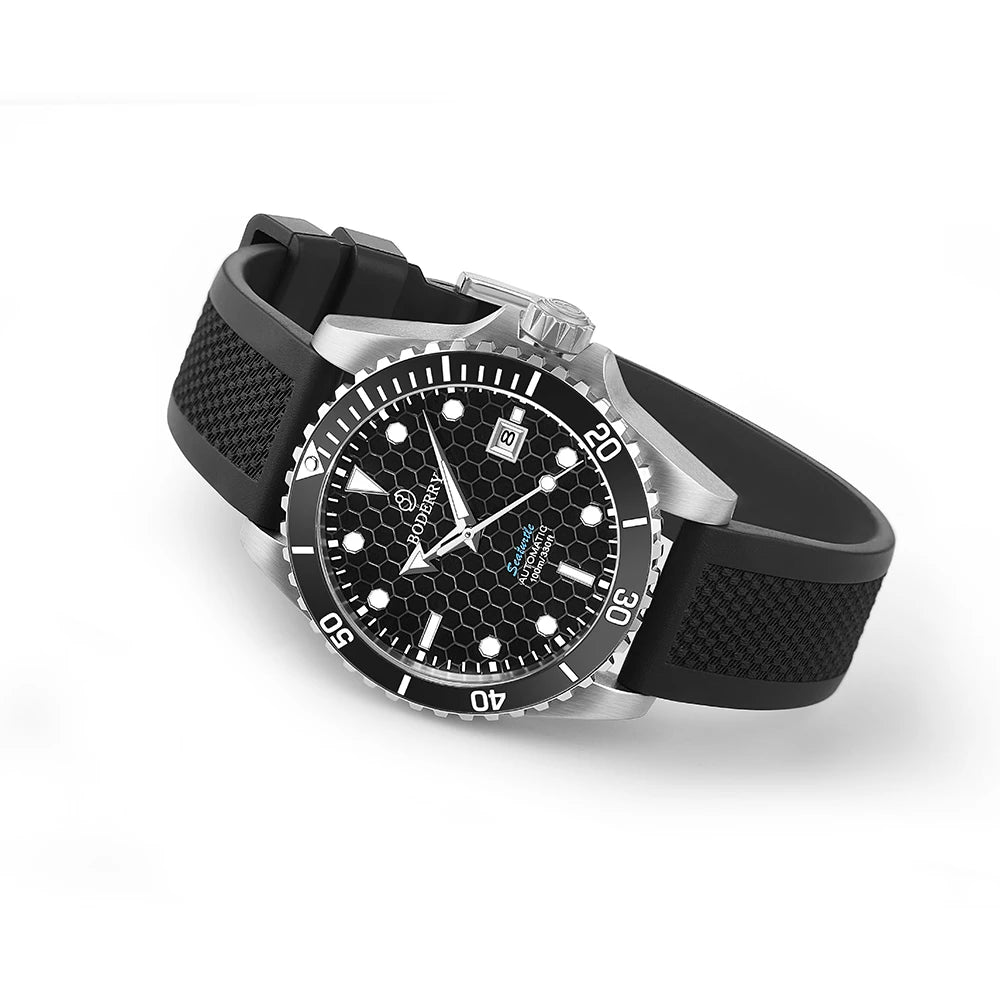 Boderry Seaturtle Titanium Diver Watch Men Luxury Bronze Watches Automatic Mechanical Wristwatch Sport 200M Waterproof Luminous