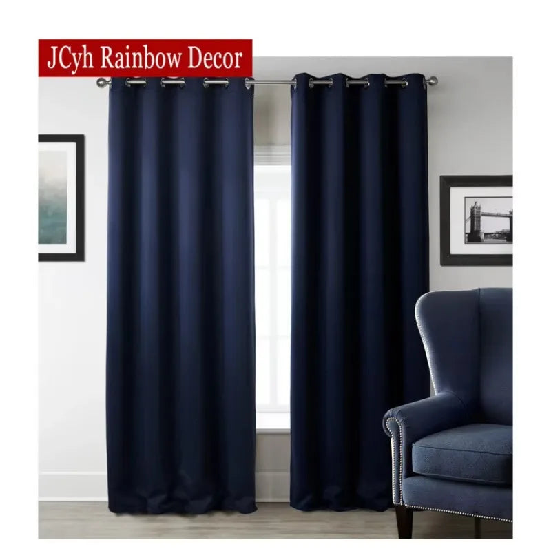 JRD Modern Blackout Curtains For Living Room Window Curtains For Bedroom Curtains Fabrics Ready Made Finished Drapes Blinds Tend