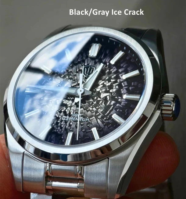 Watchdives WD0003C 38mm Men Watch VH31 Sweep Seconds Quartz Movement Sapphire ice Crack Dial Luminous 10Bar Waterproof Watches