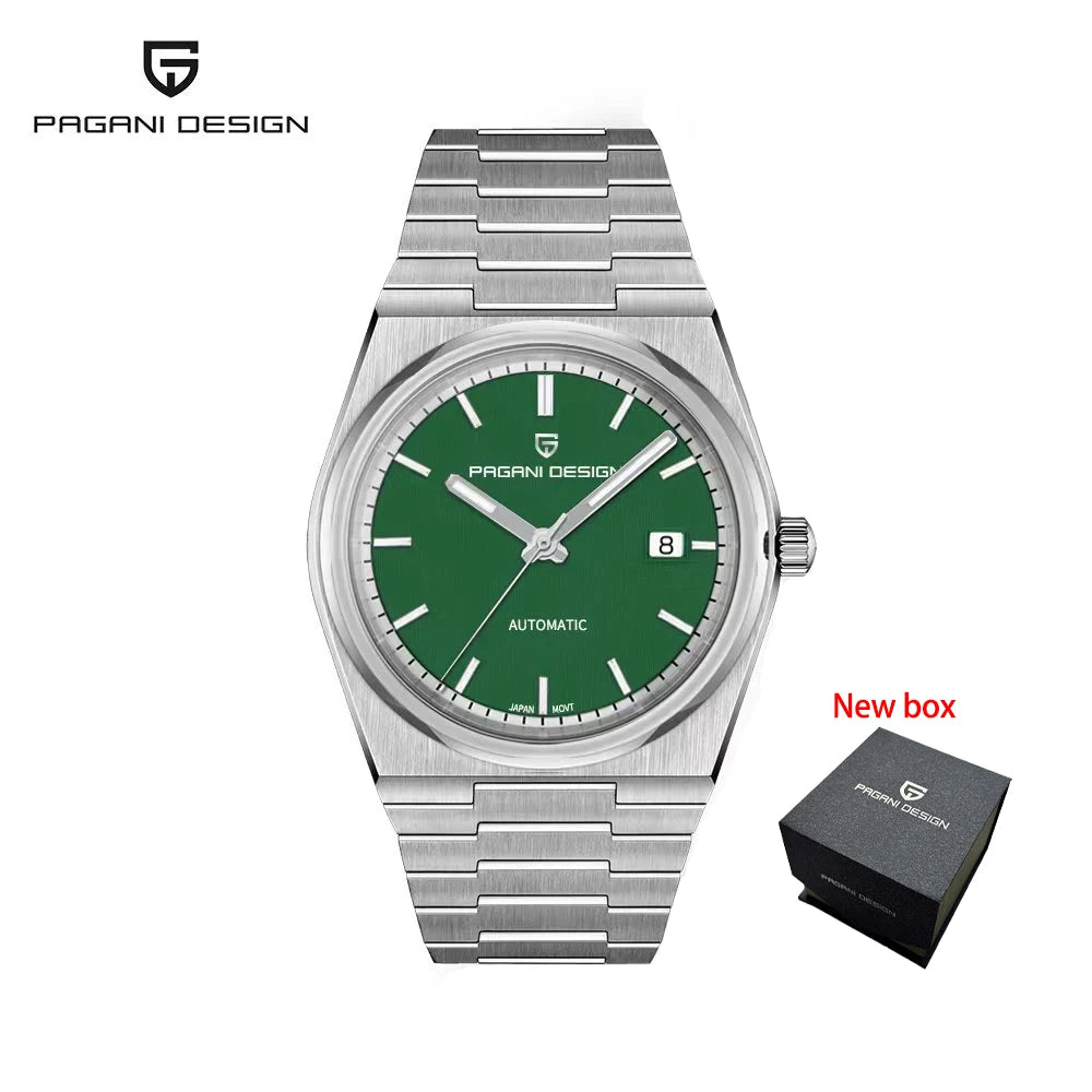 Pagani Design 2024 New 40MM Men's Automatic Mechanical Watch Nh35 Luminous C3 Sapphire Stainless Steel Waterproof 10Bar Reloj Ho