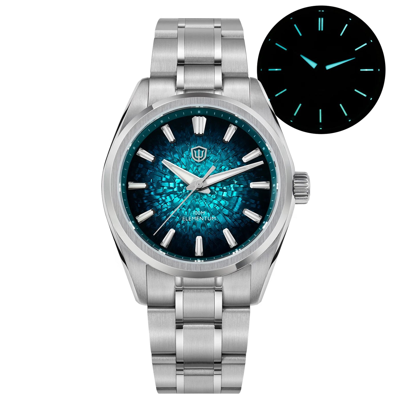 Crack-Dial Watchdives WD0003C 38mm Men Watch VH31 Sweep Seconds Quartz Movement Sapphire ice Luminous 10Bar Waterproof Watches