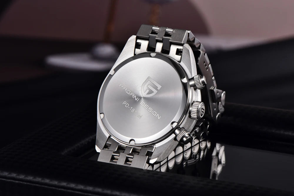 2025 New PAGANI DESIGN Panda Mens Watches Quartz Chronograph Watch For Men Gifts Man AR Sapphire Mirror Ceramic Bezel Waterproof