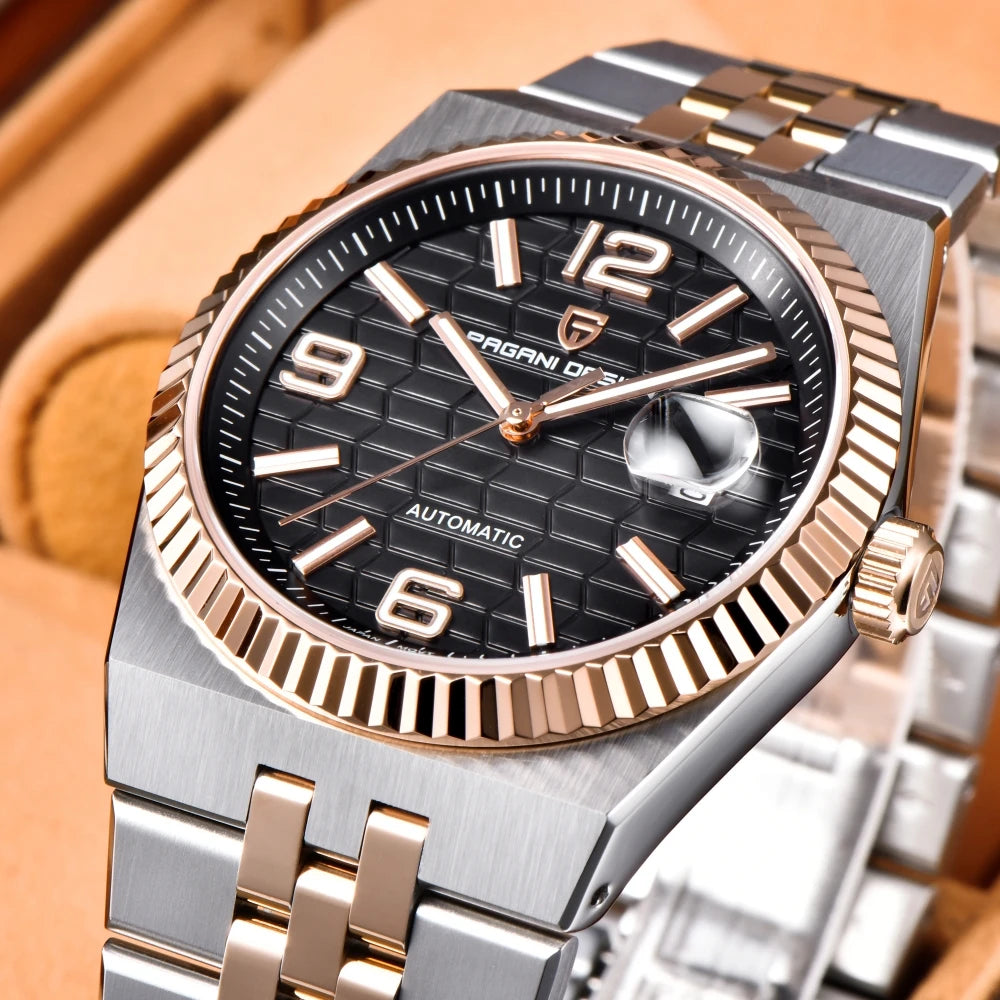 PAGANI DESIGN 2025 Men Mechanical Watches Men Luxury Automatic Watch For Man AR Sapphire Mirror Waterproof Luminous With Box