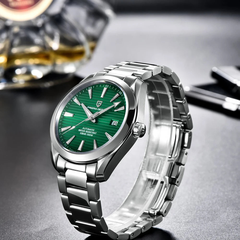 PAGANI DESIGN 2025 40MM Men's Watches Luxury Automatic Watch For Men Mechanical Watch Stainless Steel luminous business Watches