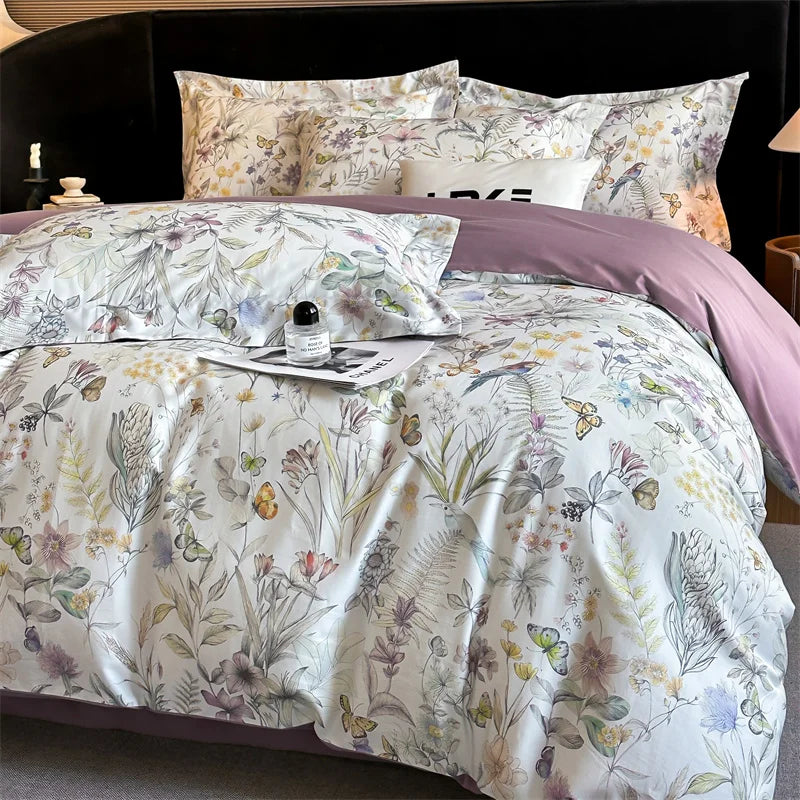 Svetanya Cotton Underwear Bedding Sets Linens Queen King Ru Size Print Sheet Pillowcase Blanket Cover Set