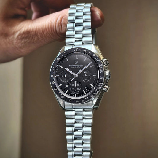 PAGANI DESIGN New Retro Watch Luxury Moon Quartz Watches For Men Stainless steel Luminous waterproof Sport Chronograph Man 2026