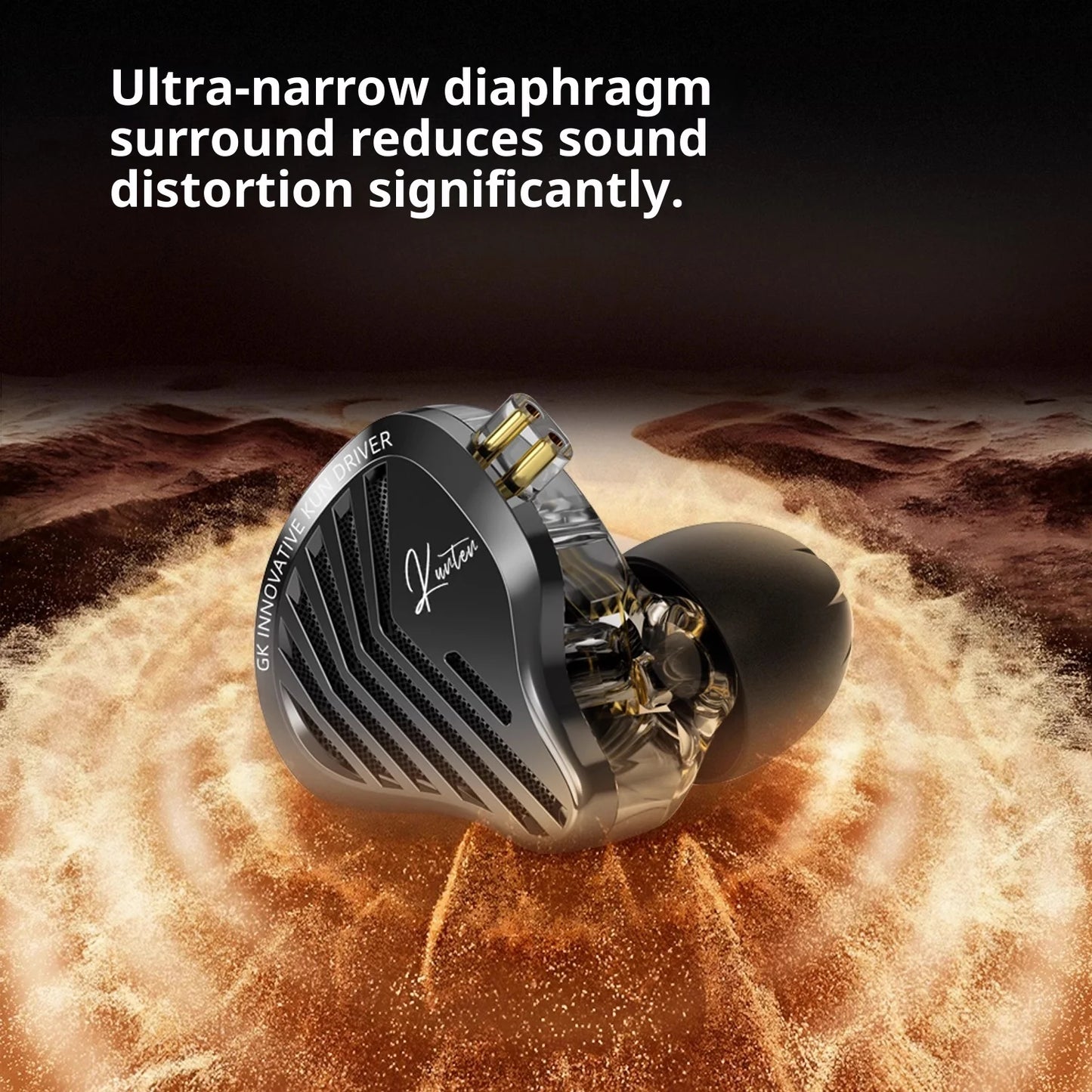Kz Gk Kunten Dynamic Drive Headphones Hifi 2pin Heavy Bass Earbuds Metal Headphones Detachable Sports Gamer Headphones Custom