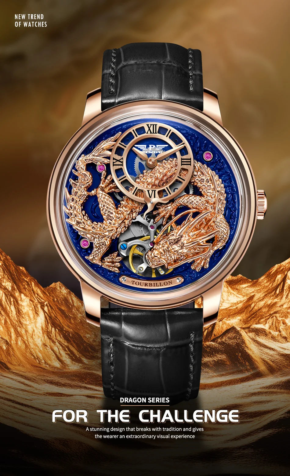 PINDU Develops And Designs New M2797B Automatic Mechanical Watch Men Watches 45.5MM Luxury High-end Quality Wristwatch Men Gift