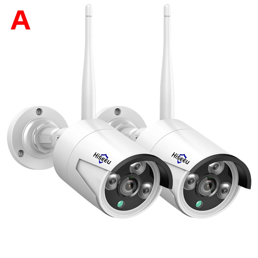 Hiseeu 1536P Wireless IP Camera 3.6mm Lens Waterproof Security WiFi Camera for Hiseeu Wireless CCTV System Kits IP Pro APP View