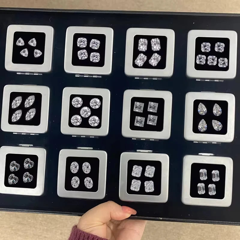 [3EX Cut] Top Belgium Cut Moissanite Stone D Color Pear Cut Gemstones Lab Grown Diamond Loose Moissanite Stone with GRA