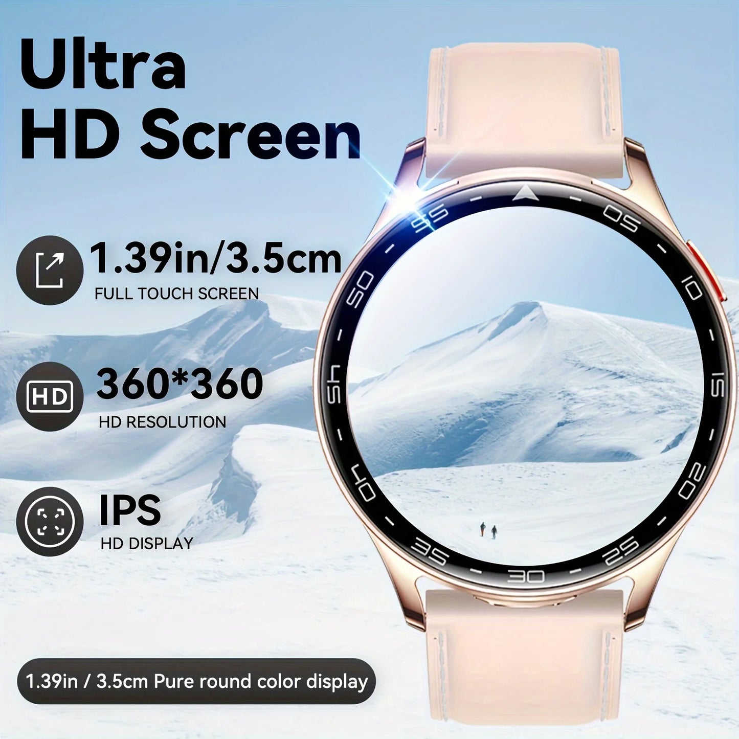 2025 New TWS Smartwatch Earphone 2 In 1 Women Watches with Earbuds Strong Sound Effects Music Lover Waterproof Ladies Smartwatch