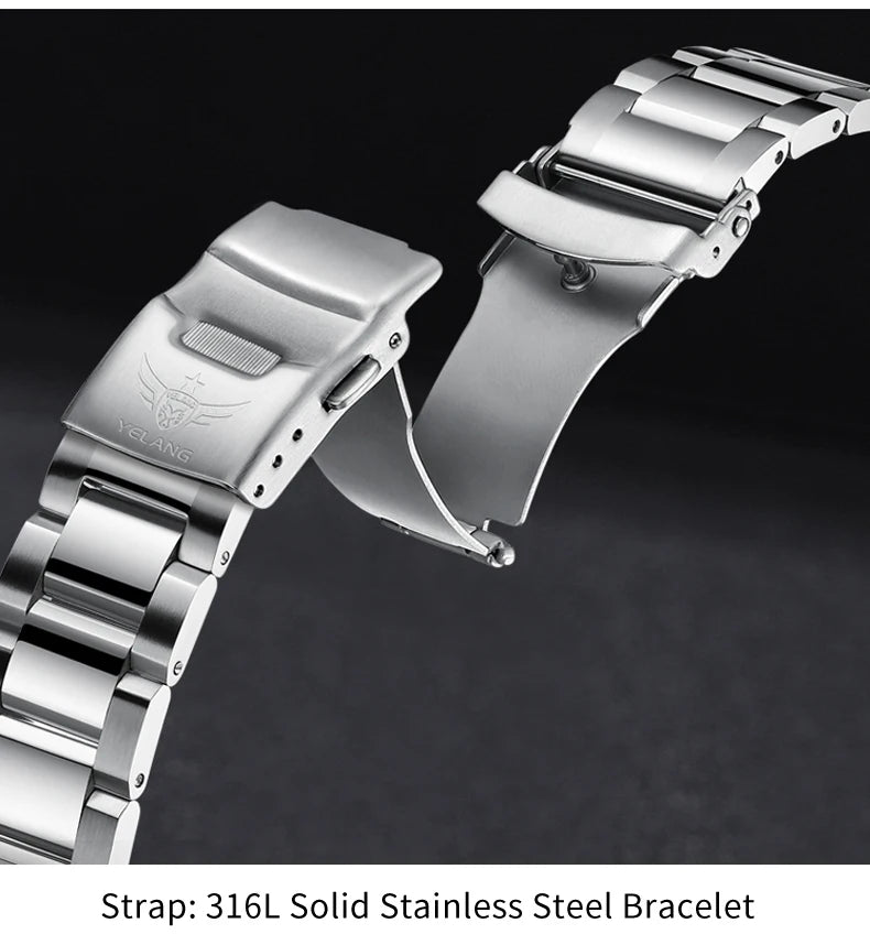Yelang V1217 300m Diving Solar Watch Japan VS43 Swiss Super Luminous Water Ghost Waterproof Top Sapphire Aluminum Bezel Reloj