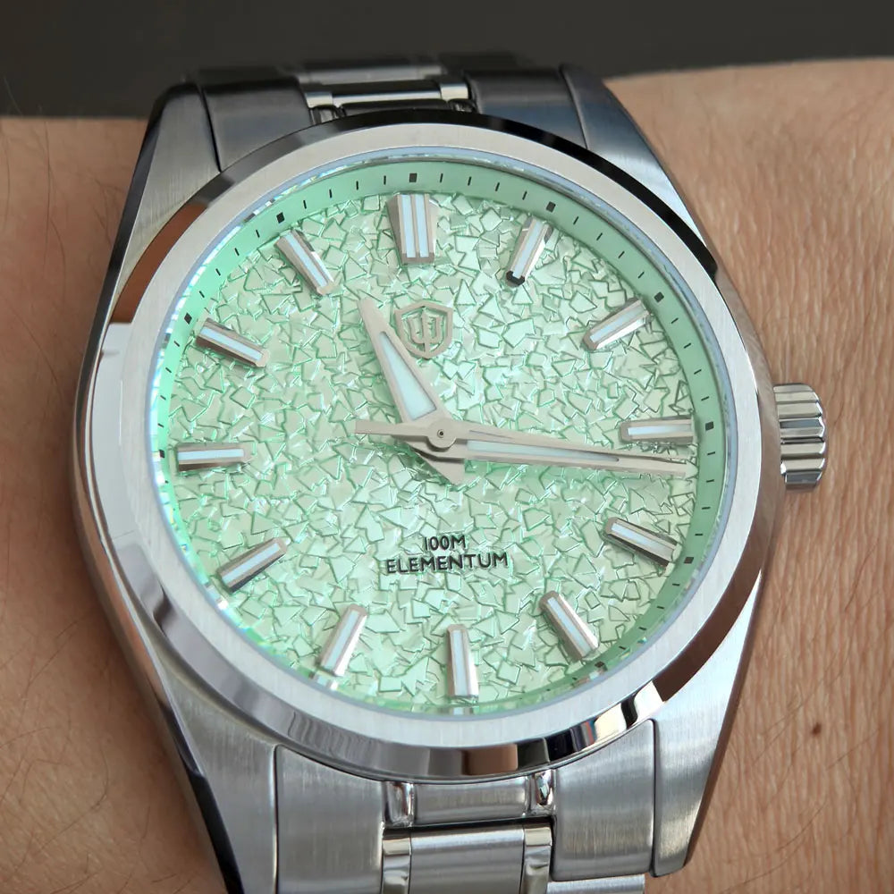 Watchdives WD0003C 38mm Men Watch VH31 Sweep Seconds Quartz Movement Sapphire ice Crack Dial Luminous 10Bar Waterproof Watches