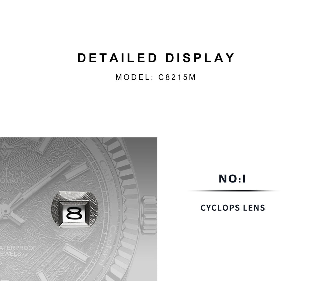 CADISEN DD40 Men Watches Luxury Automatic Watch Men AR Sapphire Glass Mechanical Wristwatch Men 10Bar MIYOTA 8285 Movt 2023 New