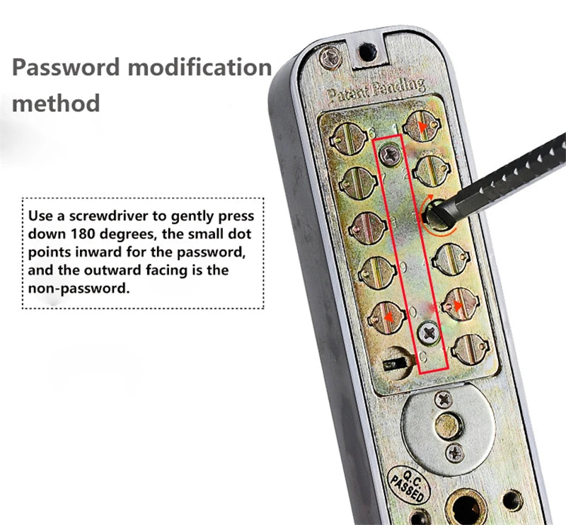 Sliding Gate Opener Digital Lock Door keyless Keypad Code Password Iron Door Waterproof Door Lock Push button Combination Lock