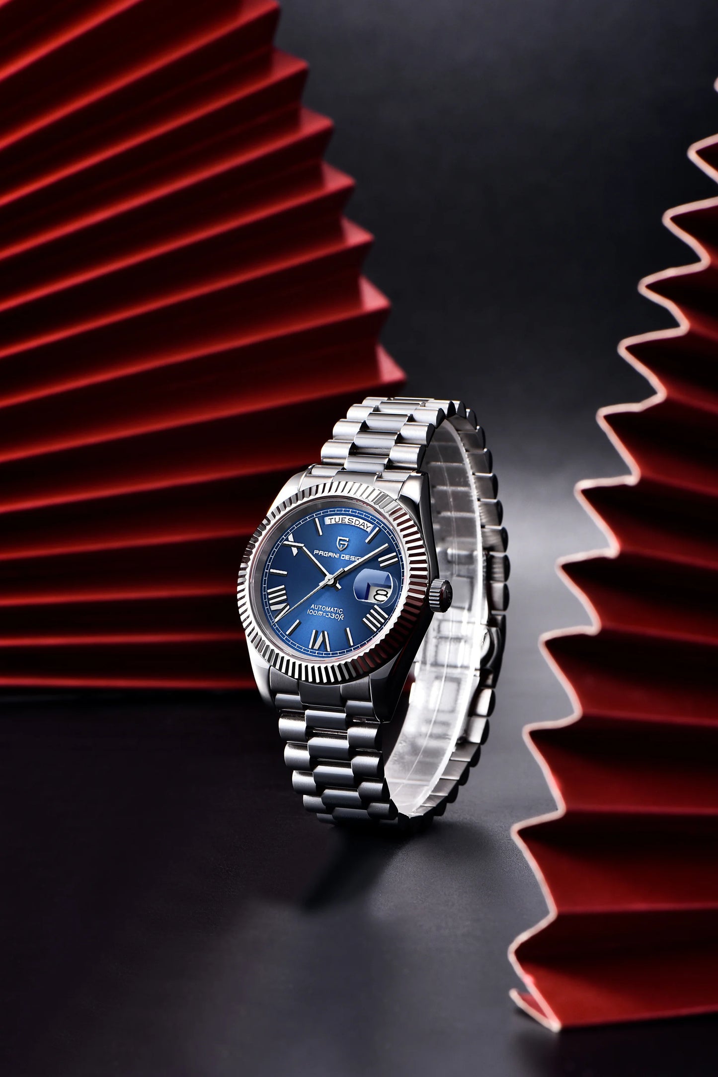 PAGANI DESIGN Men's Watches DD40 Gold White Luxury Automatic Watch Men TMI NH36A Date Week Mechanical Watches For Men 2025 New