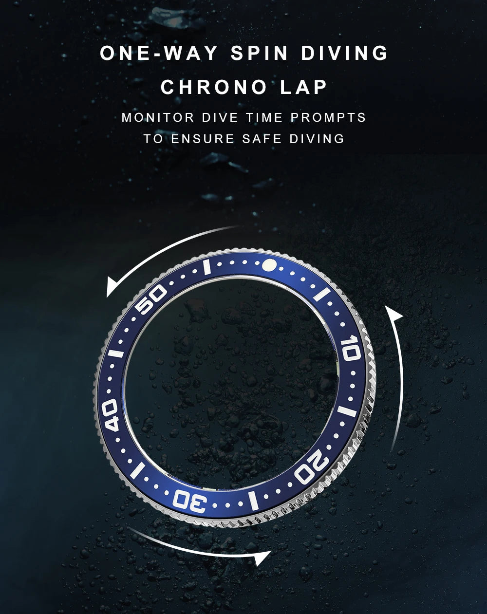 CADISEN New 38mm Diver Mens Watch Japan NH35A Automatic Mechanical Sapphire Glass Date Luminous 200M Waterproof Wrist watch Men