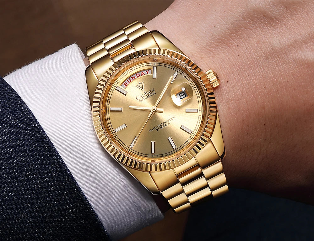 CADISEN DD40 Men Watches Luxury Automatic Watch Men AR Sapphire Glass Mechanical Wristwatch Men 10Bar MIYOTA 8285 Movt 2023 New