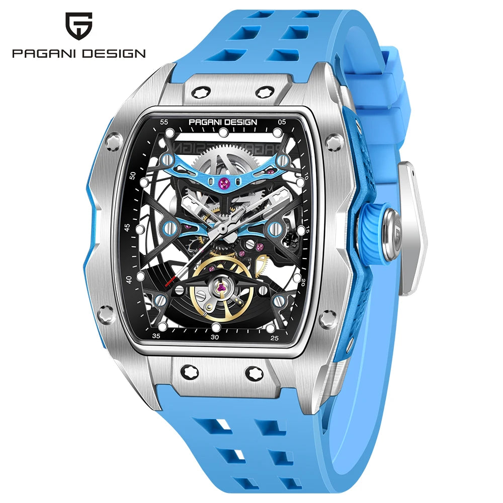 2024 New PAGANI DESIGN 42MM Skeleton Dial Men Mechanical Watch Top Brand Sapphire Glass Automatic Watch 50M Waterproof Watch Men
