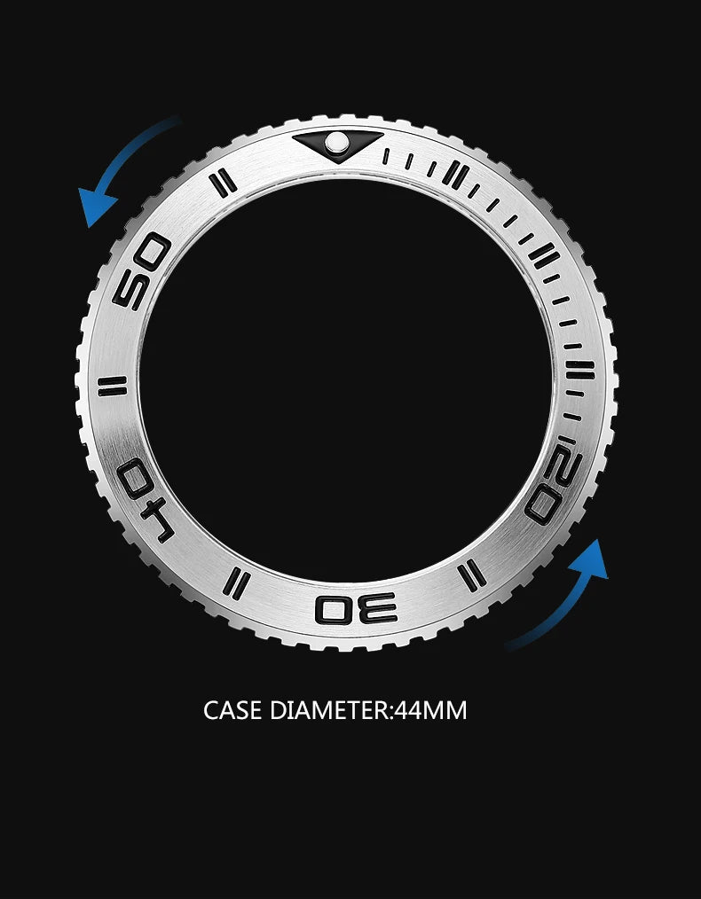 YELANG New Design Human Kinetic Energy Watches Waterproof 100m H3 Gas Self luminescent Nightlight 10Bar Diving Grade V1035