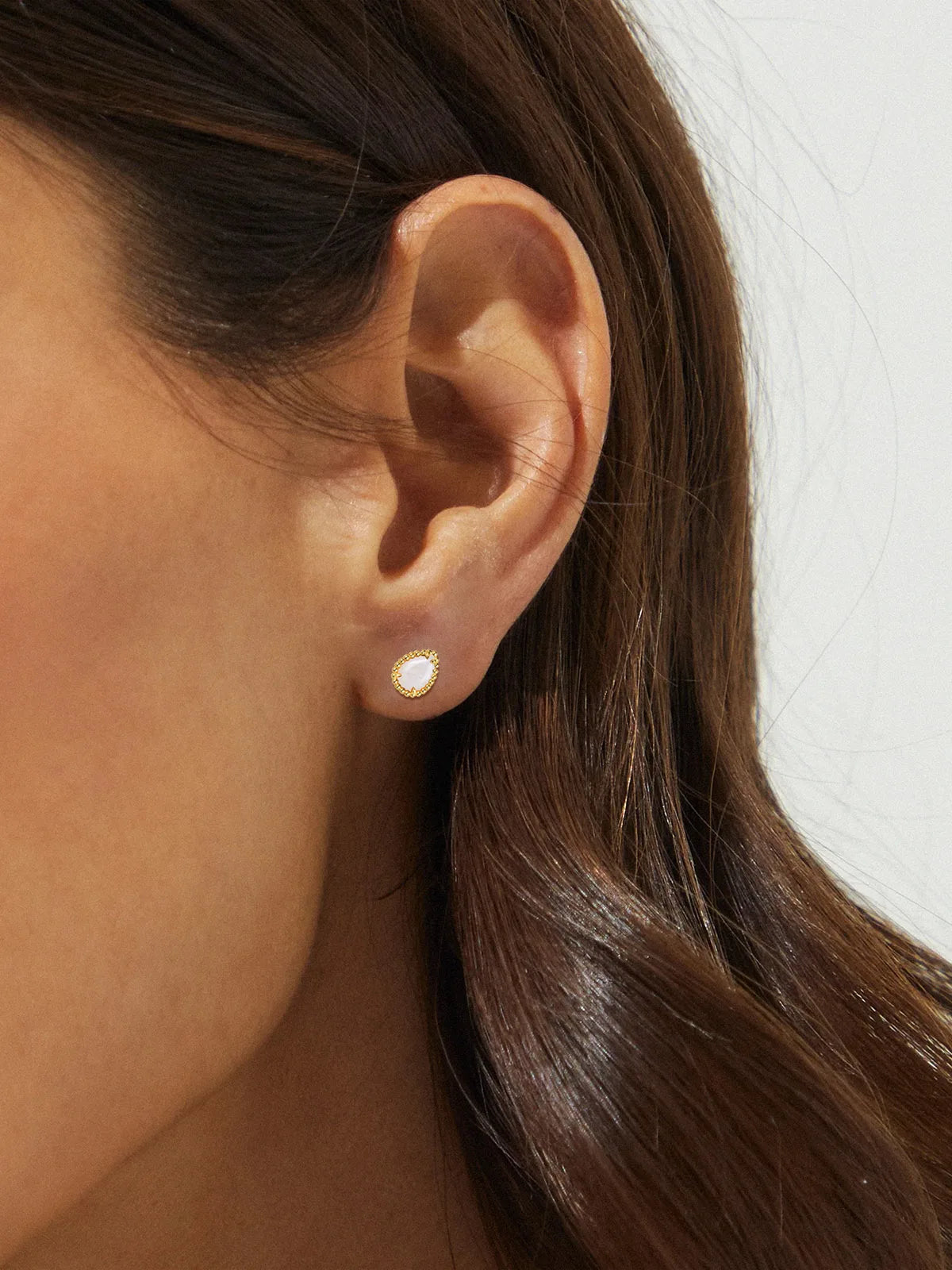 APIR Mother of Pearl Water Drop Earrings Bohemian Style Women's Earrings Chalcedony/Garnet Dangle Earrings Daily Lowest Price