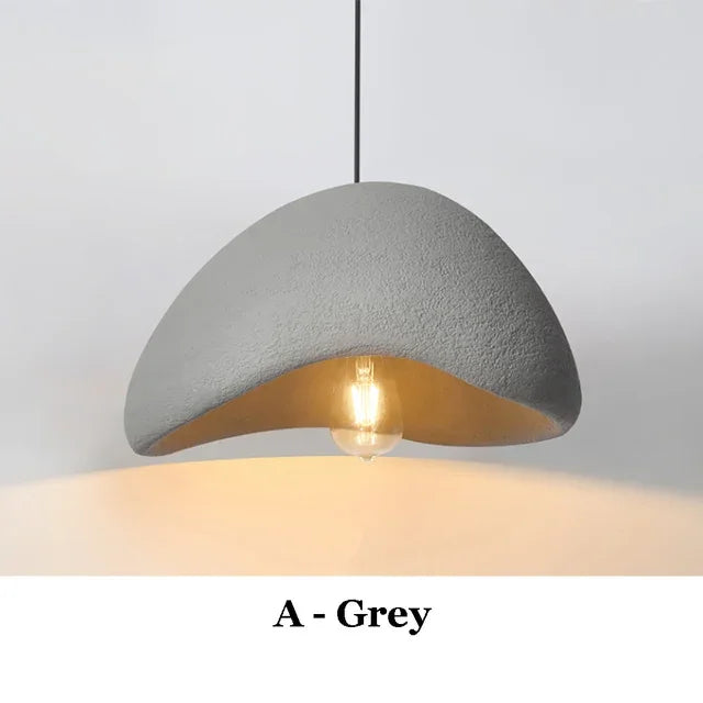 Nordic Wabi Sabi Pendant Light Modern LED Ceiling Chandelier Light for Living Room Dining Bedroom Bar Home Decor Hanghing Lamp