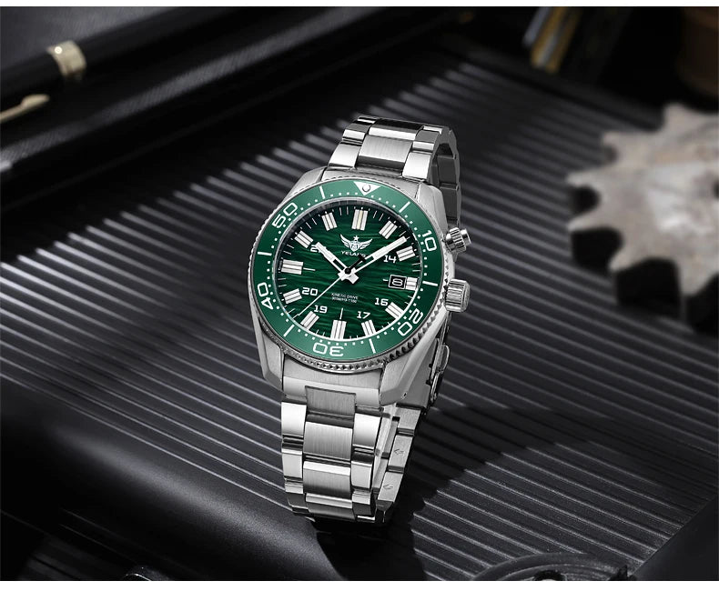 Yelang V1038 40mm Men Diving Watch Human Kinetic Energy Watch Brand Watch 300m Waterproof Watch luminous Japan PX82 Sapphire